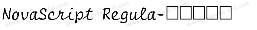 NovaScript Regula字体转换